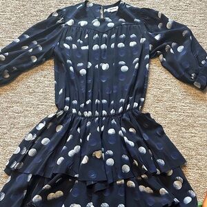 Zadig & Voltaire Navy and White Dress